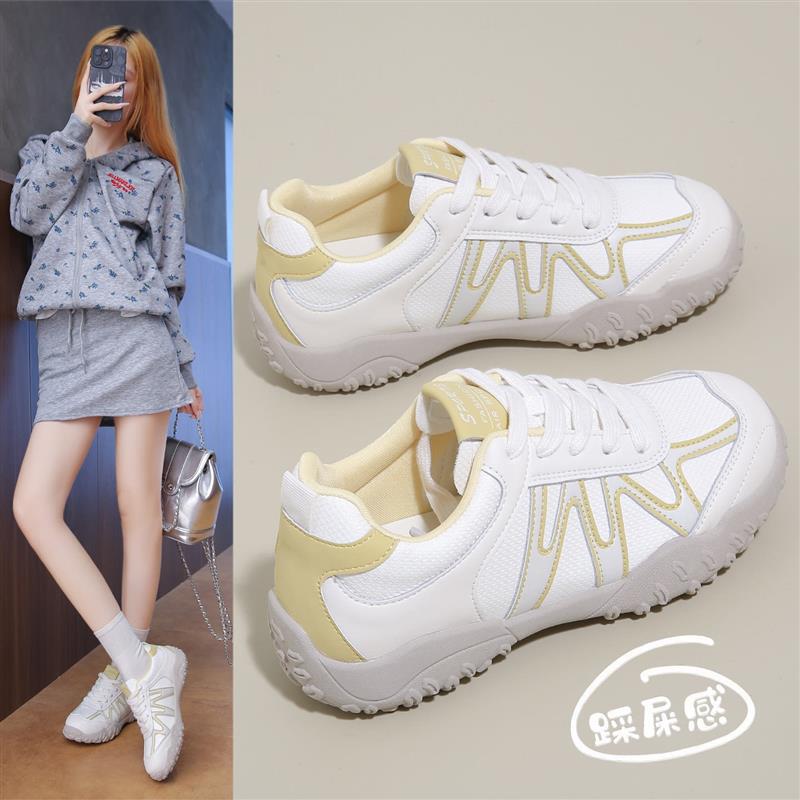 Yang Mi's Popular Style, Trendy Women's Shoes 2025 Autumn Hot-Selling Versatile Genuine Leather Training Shoes, Lightweight Sports White Sneakers Yang Mi's Popular Style, Trendy Women's Shoes 2025 Autumn Hot-Selling Versatile Genuine Leather Training Shoes, Lightweight Sports White Sneakers
