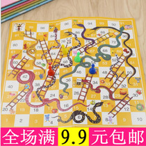 Enlightenment desktop checkers Snake Chess Snake Chess childrens puzzle game chess parent-child chess toy snake chess snake and ladder