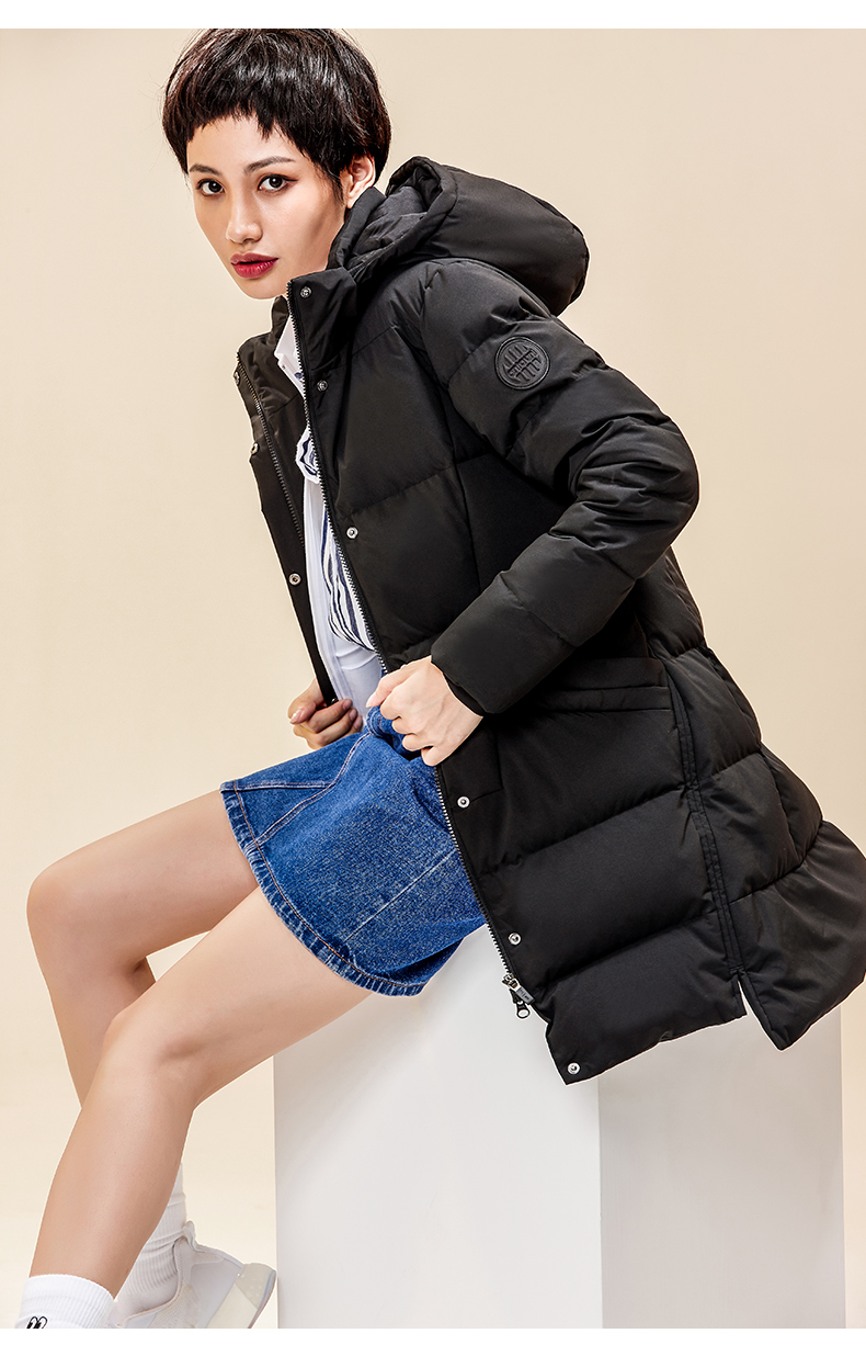 Anta down jacket nữ 2019 mùa đông xu hướng mới dày ấm màu rắn xuống áo khoác 96836113 - Thể thao xuống áo khoác áo khoác lông vũ adidas
