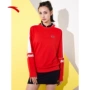Trang web chính thức của Anta áo len thể thao nữ mùa thu 2019 quầy mới với cùng một đoạn áo sơ mi giản dị 16737720 - Thể thao lông cừu / jumper áo thun dài