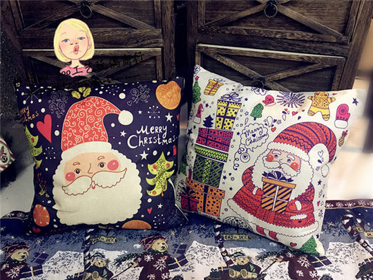 Рождественские украшения, наволочка Санта-Клауса, украшение для дивана, подушка, популярная подушка, Рождественский подарок