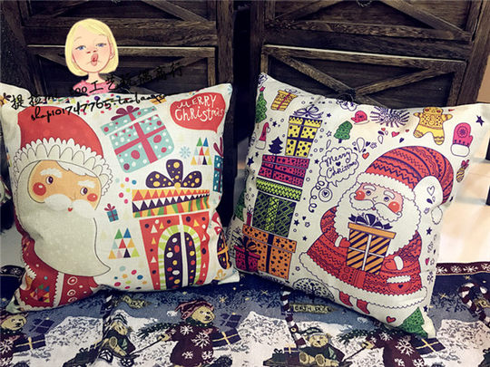 Рождественские украшения, наволочка Санта-Клауса, украшение для дивана, подушка, популярная подушка, Рождественский подарок