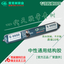 Evergreen Tree 995 Neutral Silicone Structural Adhesive Powerful Weatherproof Black Sealed Waterproof Glass Adhesive
