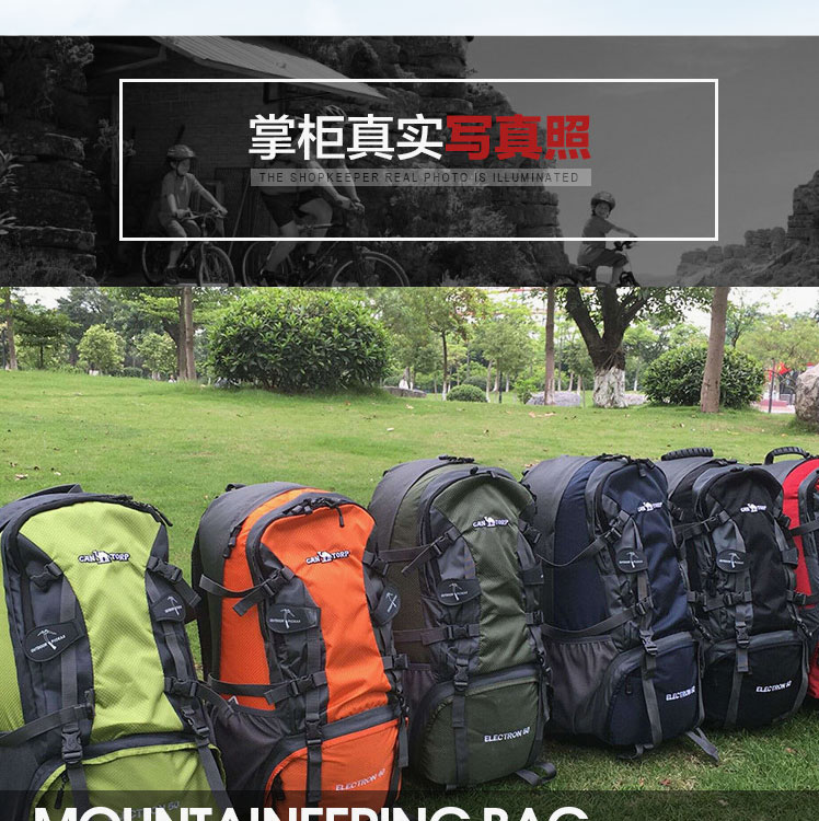 Camel chính hãng leo núi ngoài trời túi người đàn ông và phụ nữ công suất lớn không thấm nước cưỡi ba ​​lô du lịch ba lô 40L50L60L balo nike chính hãng