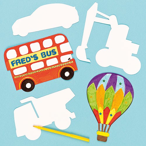 Children handmade DIY fine art painted white paper Transport Kindergarten White upper color graffiti paper Toys