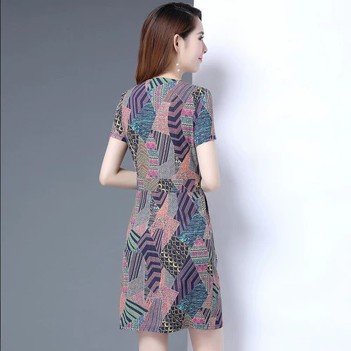 Летнее короткое платье, юбка для матери, 2020, подходит для подростков, в западном стиле