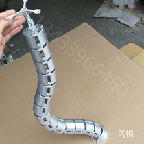 Office computer desk accessories Under the table collector tube Wire storage plastic serpentine tube Conference table threading hidden line hose