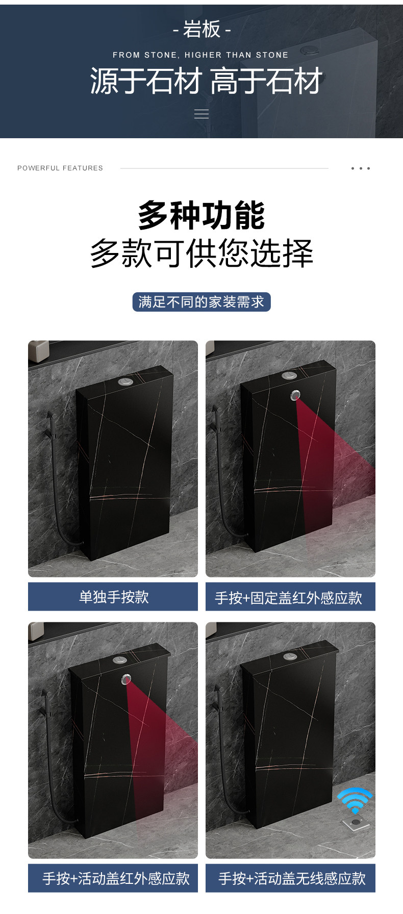 Squat toilet, rock plate flushing tank, energy-saving household bathroom, hidden floor-standing sensor squat toilet, squat pit, toilet bowl, water tank undefined