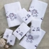 Kang Xin nghỉ mát năm người con nhỏ ăn mặc thêu bông rửa khăn khăn cartoon mềm thấm trắng - Khăn tắm / áo choàng tắm