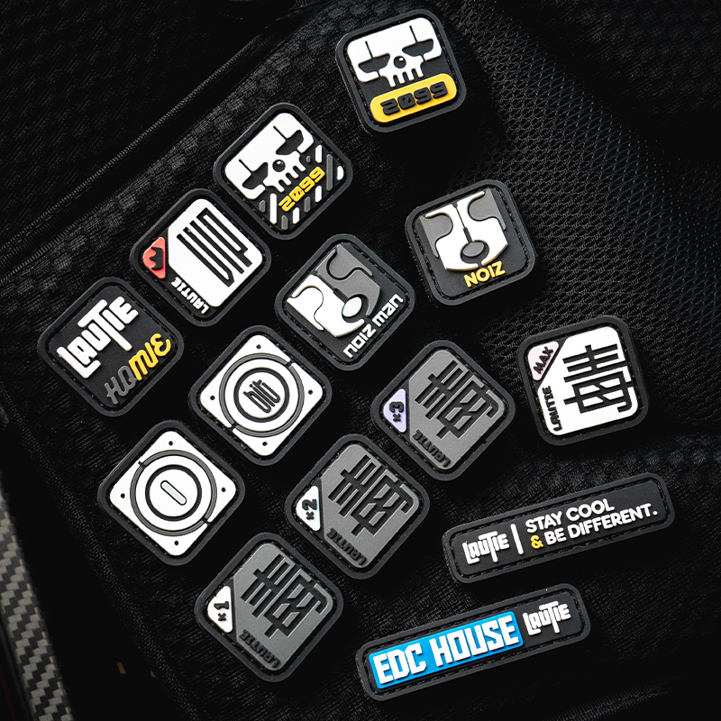 LAUTIE old blacksmith magic sticker EDC Army fan accessories arm badge Tactical Shoulder badge with matching rubber sticker