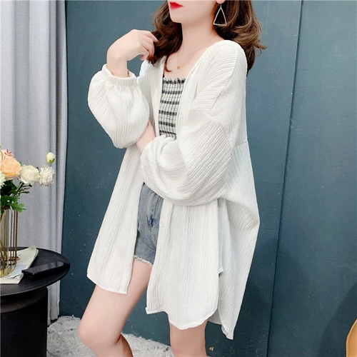 Кардиган, одежда для защиты от солнца, летняя тонкая куртка, дизайнерская рубашка, в стиле Шанель, в западном стиле, тренд сезона, ассиметричный крой