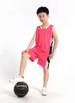 Childrens summer large childrens clothing Boys summer clothes quick-drying basketball clothes Football sportswear boys sleeveless shorts suit fat