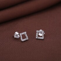 Zhou Jiujiu 925 Silver Earrings Women Mini Men Korean Temperament Simple Cute Personality Joker Earrings Gift