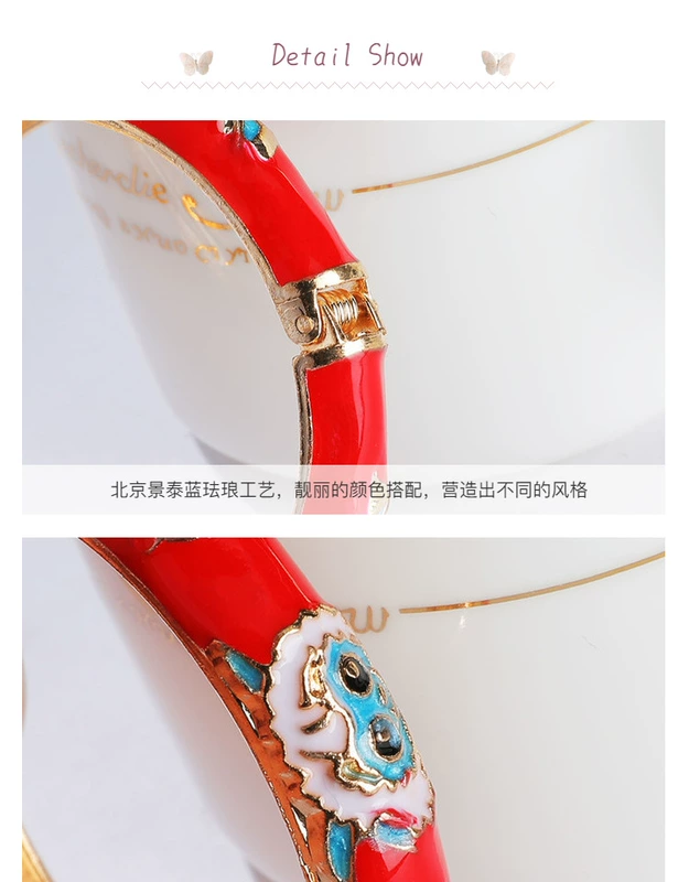 Old Bắc Kinh cloisonne vòng đeo tay trẻ em retro dân tộc nhỏ hoa kitten con kid bracelet dưới 10 tuổi