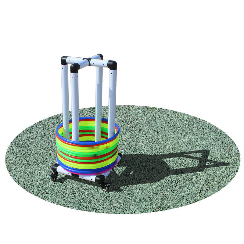 Hula hoop storage rack kindergarten freshman hula hoop shelf children's gymnastics hoop storage rack can be moved collection rack