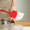 Baking High-Temperature Resistant Large Silicone Spatula for Mixing Cream, Integrated Long-Handled Sauce Spreader, Soft Scraper for Commercial Use