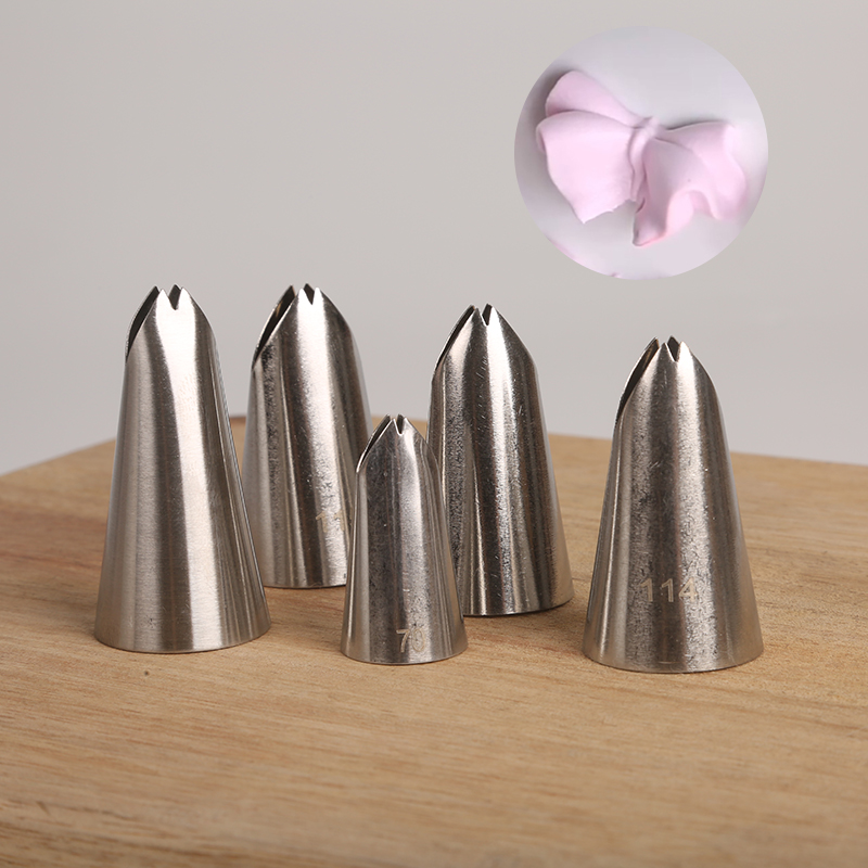 Butterfly framed flower mouth medium leaf lily leaf cream squeeze mouth cookie cake baking tool 115