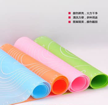 Baking Tools Large Silicone Kneading Mat with Scale, High Temperature Resistant, Non-Stick, Non-Slip Rolling Mat