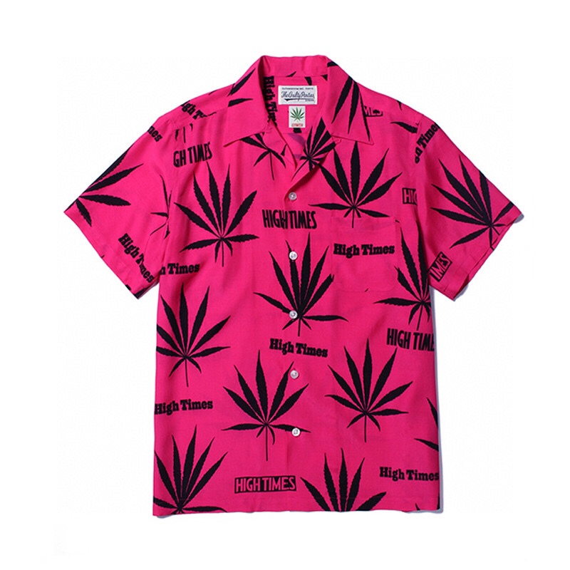 Wacko Maria X High Times Hawaiian Shirt-2 Hawaiian Short-Sleeved Shirt Wacko Maria X High Times Hawaiian Shirt-2 Hawaiian Short-Sleeved Shirt
