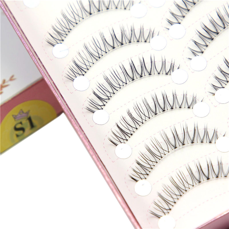 S1 tháng Princess N03 độ dày tự nhiên mô phỏng mô phỏng mưa cô dâu trang điểm mắt đỏ hoàn hảo lông mi giả để gửi keo - Lông mi giả keo dán kích mí