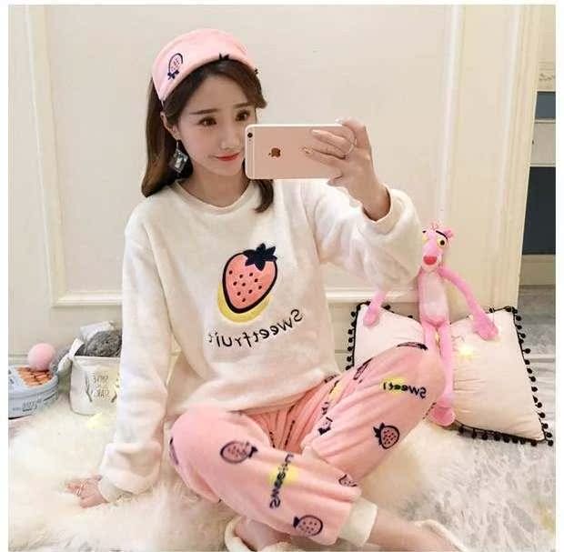Mùa thu và mùa đông trẻ em áo ngủ dày san hô lông cừu cô gái flannel đồ ngủ áo choàng tắm cha mẹ trẻ con dễ thương Pecs đồ gia đình
