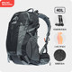 Elmont Professional Mountaineering Bag Backpack Outdoor Travel Backpack Men's Large Capacity Waterproof Hiking Backpack Women 50L