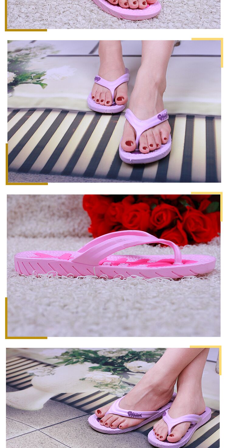 Flip-flop nữ dép thời trang mùa hè dép nữ không trượt phẳng sinh viên đơn giản bên ngoài mặc bãi biển dép dép