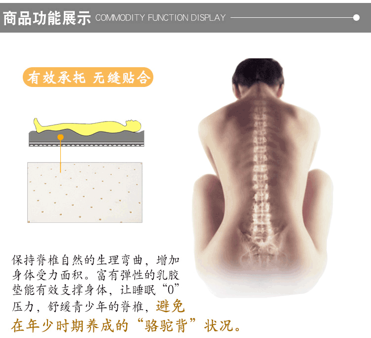 nệm cao su thiên nhiên 2cm3 cm silicone mỏng Độc Thái Lan nhập khẩu tự nhiên nệm cao su 1,5 trẻ em - Nệm nệm cao su nhập khẩu