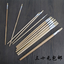 Pig bristle oil painting brush gouache watercolor oil painting brush art flat head brush pig bristle brush glue paint pen oil painting brush