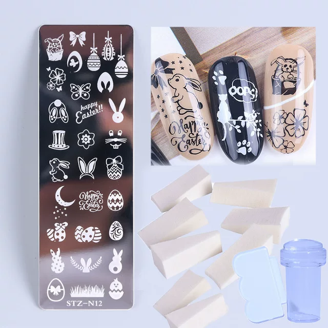 [1 набор штампов Nail Art Plate Leaf Flower Dreamcatcher]