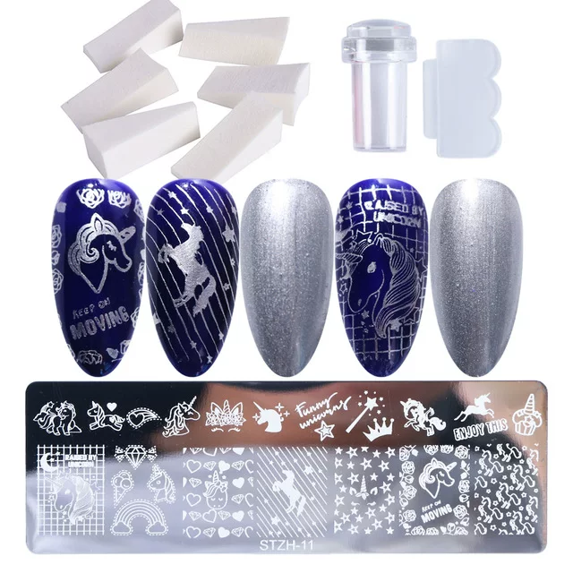 [1 набор штампов Nail Art Plate Leaf Flower Dreamcatcher]