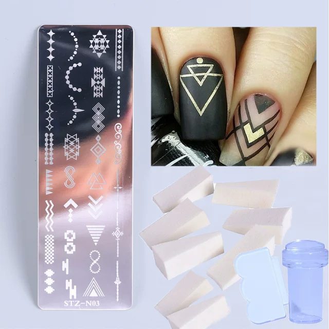 [1 набор штампов Nail Art Plate Leaf Flower Dreamcatcher]