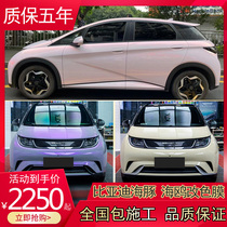 BYD dolphin car change color film protection painted face BYD seagull film without glue National bag construction