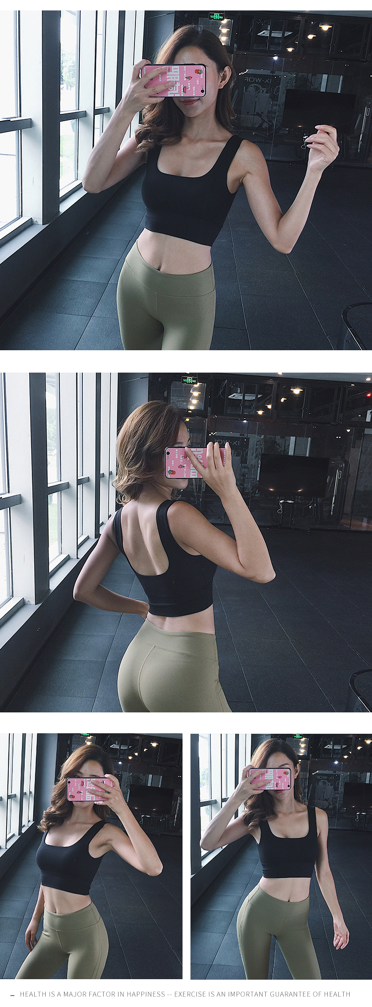 Hỗ trợ cao đồ lót thể thao nữ chống sốc chạy tập hợp định kiến ​​yoga vest làm đẹp trở lại áo ngực thể dục chuyên nghiệp áo ngực áo tank top gym nữ