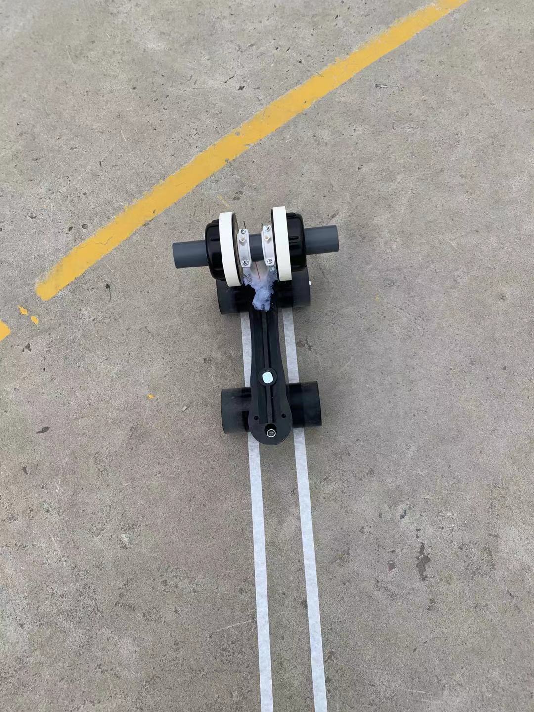 Textured paper paste machine floor scriber basketball court sticker tape scribble badminton court scribing adjustable distance