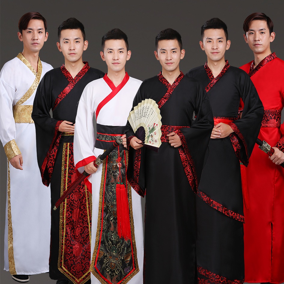 Ancient costume man's man's man's book student shows up for graduation photo class to serve ancient Tang costume stage film and TV show costumes