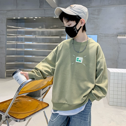 Осенний лонгслив для мальчиков, детская весенняя толстовка, подходит для подростков, детская одежда, 12 лет