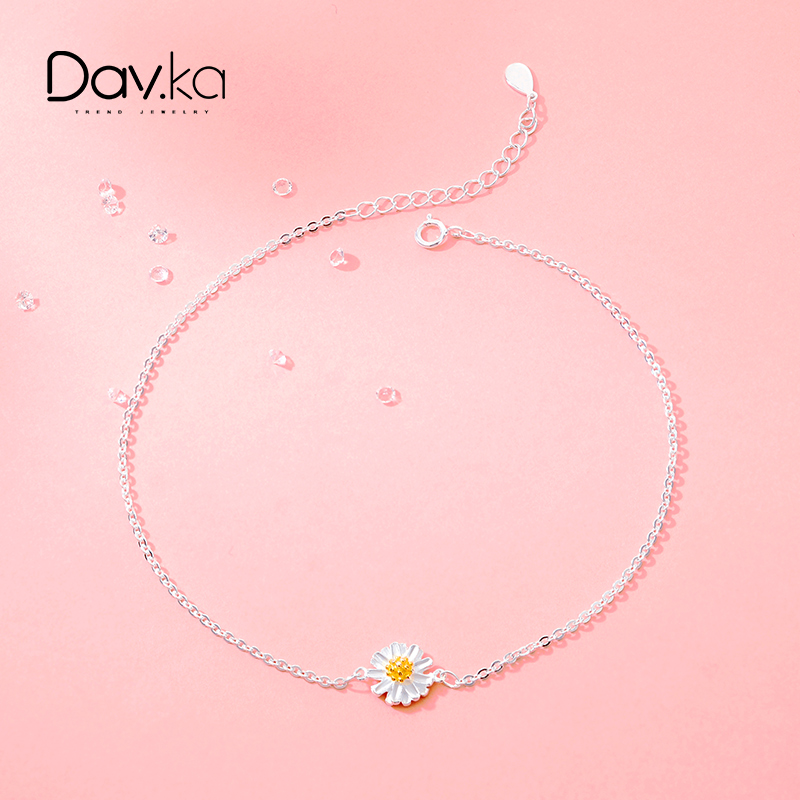 Chaine de cheville Femme DAVKA en Argenterie - Ref 3102177 Image 3