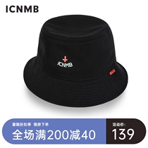 American ICNMB classic cross label tide brand fisherman hat men and women Korean version of the basic section of the basin hat wild sun hat