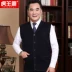 Người trung niên và người cao tuổi không tay đan áo len cha áo len nam trung niên áo vest lỏng lẻo áo vest nam đẹp Dệt kim Vest
