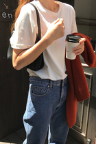 White short sleeve t shirt net red blouse in the blaze of 2022 spring and summer to simply go with loose tops