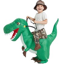 Halloween costume animal dinosaur dinosaur sat in costume with toy barking dinosaur inflatable clothes pants children adult