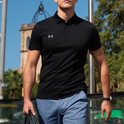 Under Armour 's 정통 여름 뉴 남자의 빠른 건조한 통기성 짧은 슬라이드 골프 스포츠 폴로 셔츠 23500507