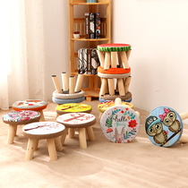 Small bench ins Net red clothing store sofa home creative shoes laundry sitting sub knot real fabric living room