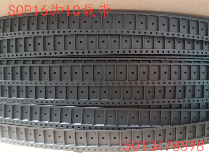 SOP16 carrier with 16 foot IC material with empty material PC material 500 m-one roll chip carrier with antistatic