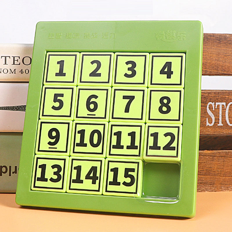 Genuine Three Kingdoms Digital Huarong Road Magnetic Children's Puzzle Sliding Puzzle Fan Plate Toy Pupil Intelligence Problem Solving