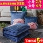 Quần áo độn đôi gối chăn đôi sử dụng nhung san hô đệm xe máy lạnh văn phòng là sofa nghỉ trưa gối sofa