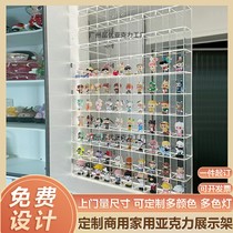 Acrylic display cabinet customized commercial household transparent gradient acrylic display rack hand-made acrylic storage rack