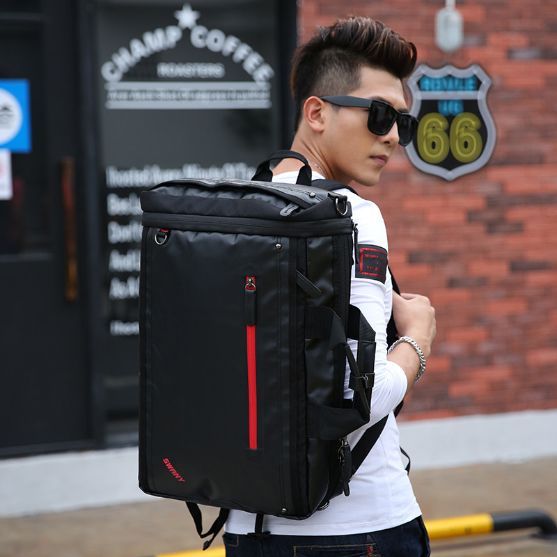 swany male models Japan with seat pull-in box Shoulder Bag Multifunction 20-inch mute universal wheel travel suitcase