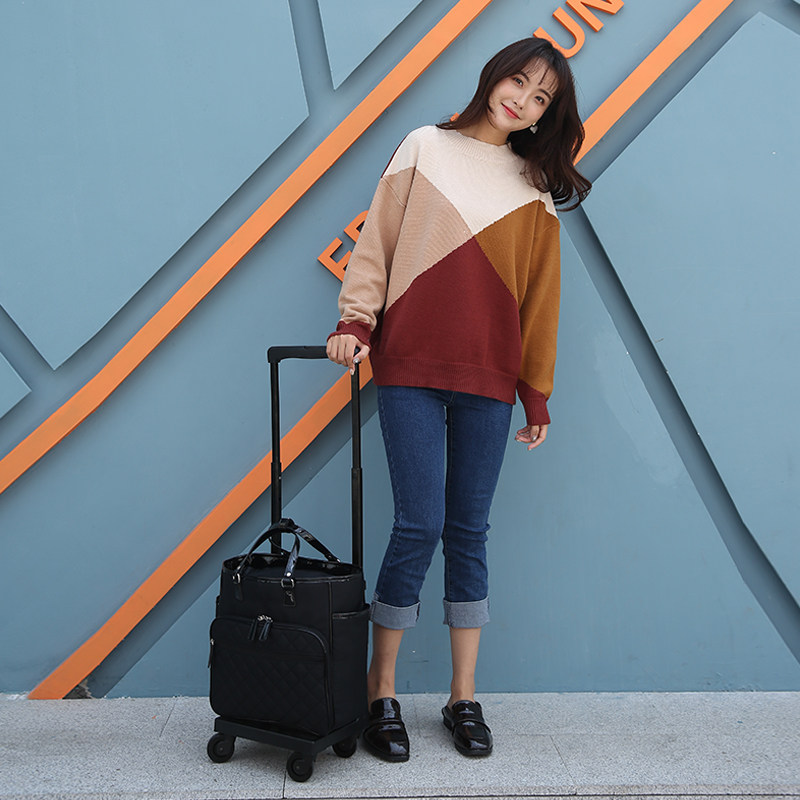 Package New Handbag Japan Swany Pull-Rod Bags Female Universal Wheels Business Check-in 16 Inch Travel Baggage Bag